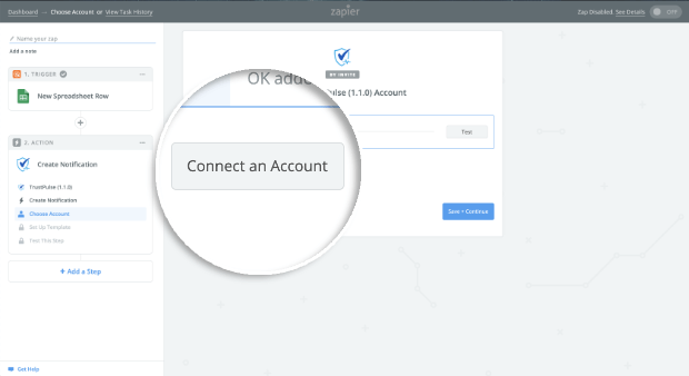 Click Connect an Account