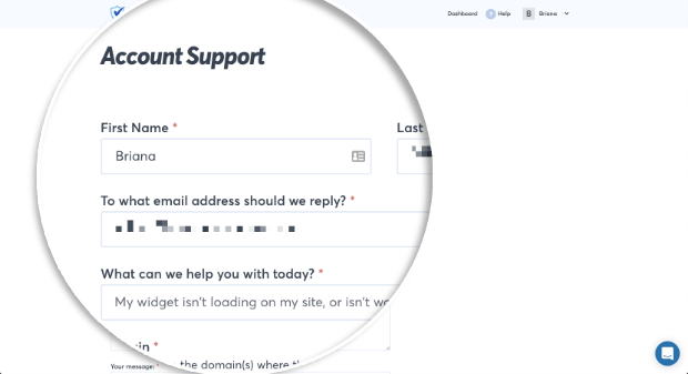 Support Form