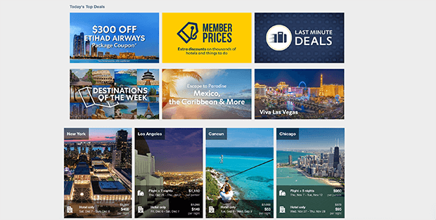 Expedia fomo example