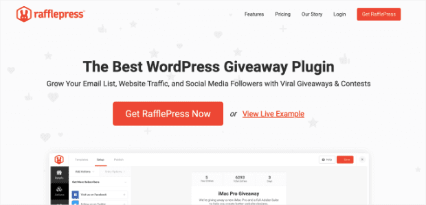 RafflePress wordpress giveaway plugin