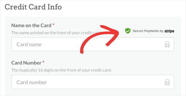 WPBeginner Secured Payment Trust Badge