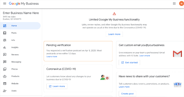 Google-My-Business-account-dashboard