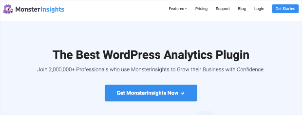 monsterinsights homepage