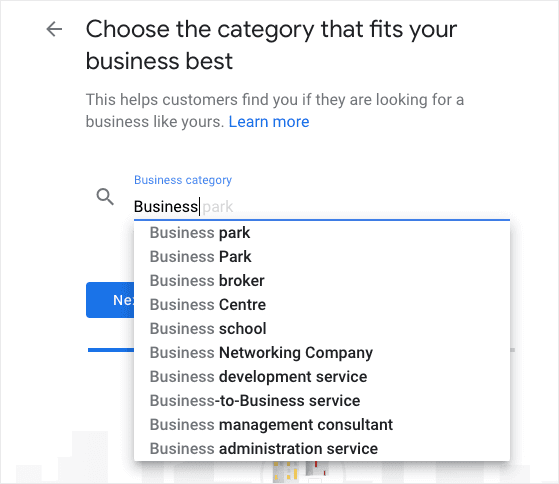 choose-a-business-category