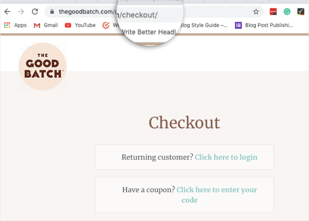 Live sales notification for woocommerce - URL for checkout