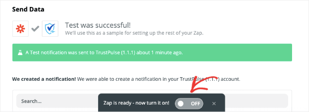 Turn on Zap