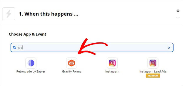 Gravity Forms in Zapier