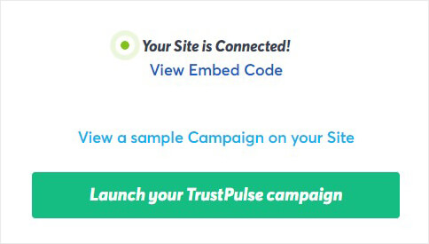 Launch TrustPulse campaign