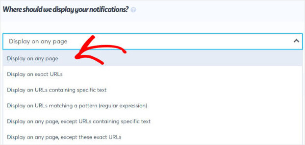 New User Notification Display Rule_