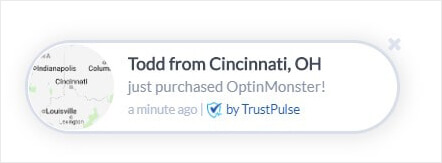 OptinMonster fomo notification