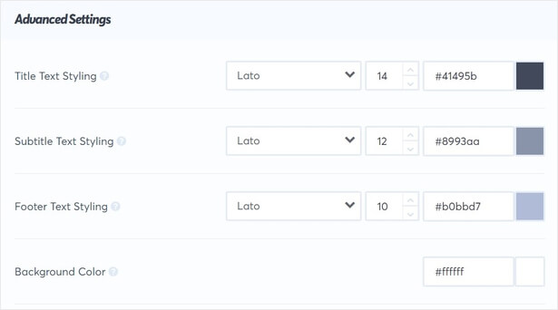 TrustPulse Advanced Settings options_