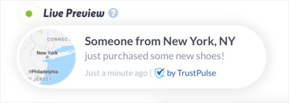 TrustPulse default campaign