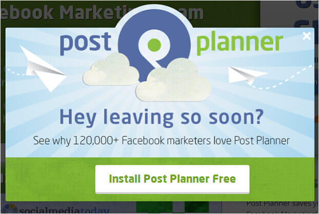 Post Planner social proof popup