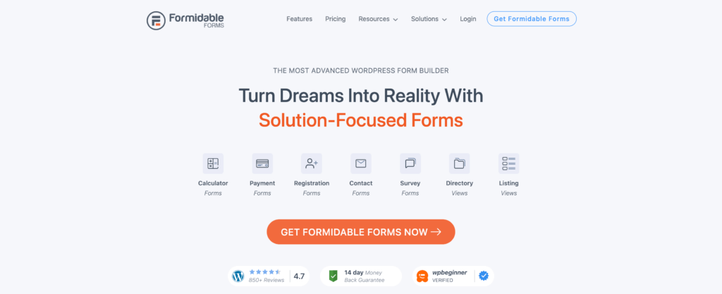 Formidable Forms - WordPress Contact Form Plugin