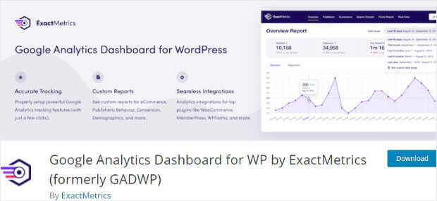 Google Analytics Dashboard for WP by ExactMetrics