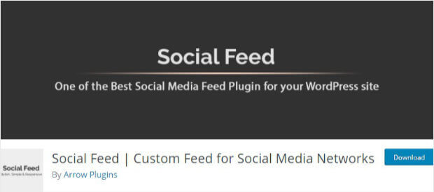 Social Feed plugin for WordPress