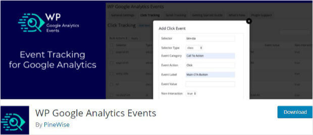 WP Google Analytics Events