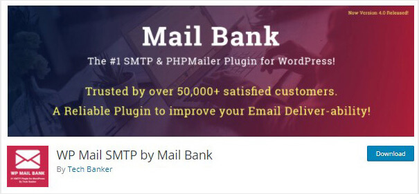 WP Mail SMTP by Mail Bank