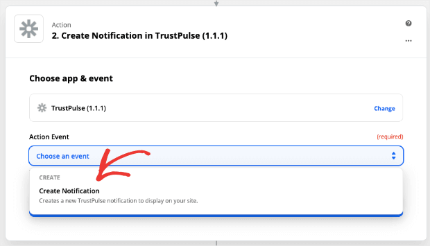 Create notification for Zapier -min