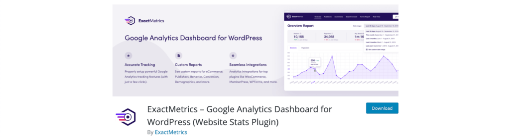 ExactMetrics Google Analytics Dashboard for WordPress Website Stats Plugin - Google Analytics WordPress Plugin