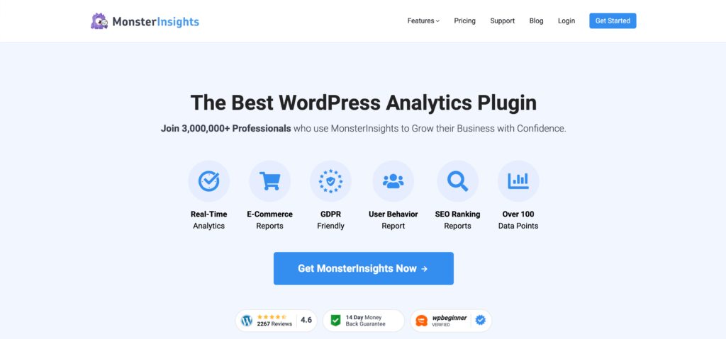 Monsterinsights - Google Analytics WordPress Plugin