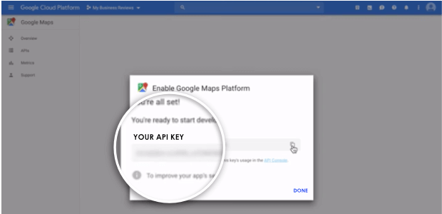 api key for wp business reviews