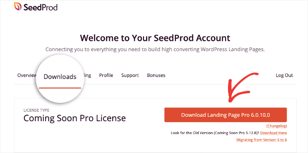 download landing page plugin from seedprod