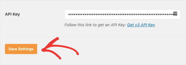 enter sendinblue api key for wp mail smtp plugin