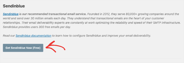 get sendinblue cta from your wordpress dashboard