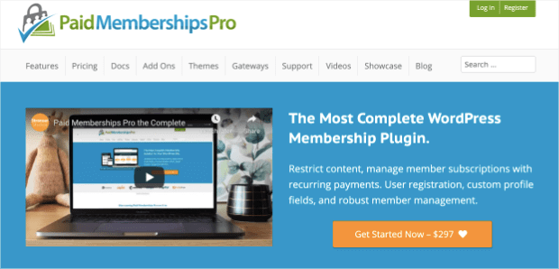 paid membership pro plugin for WordPress