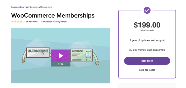 woocommerce memberships plugin for WordPress