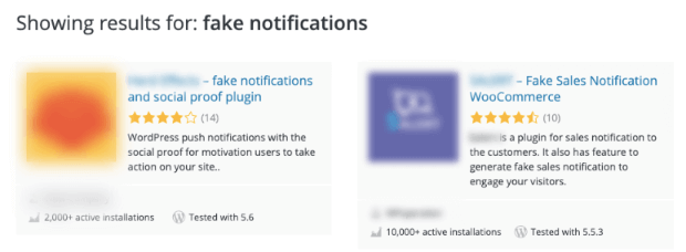 fake notification plugins 