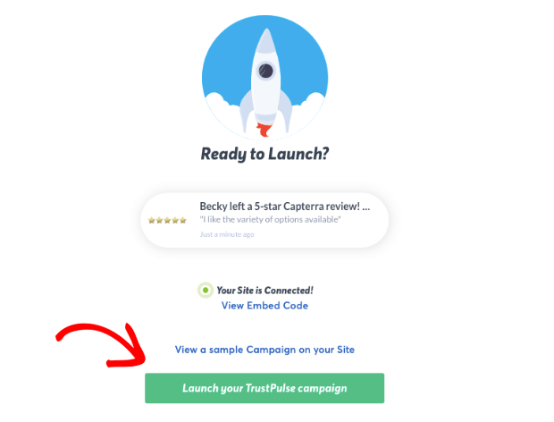launch trustpulse review campaign