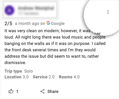 bad review on google my business