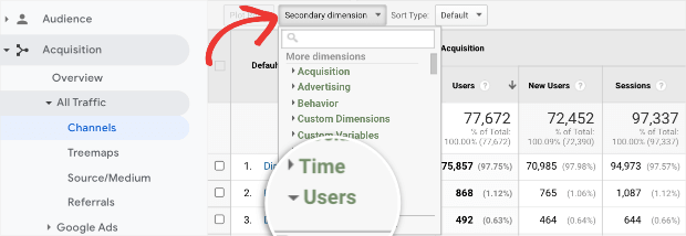 users-in-secondary-dimension