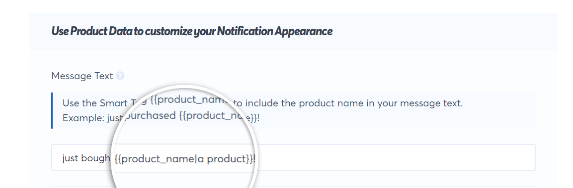 creatively use smart tags in your notification message text