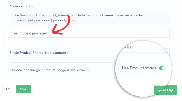 smart tags and use product image