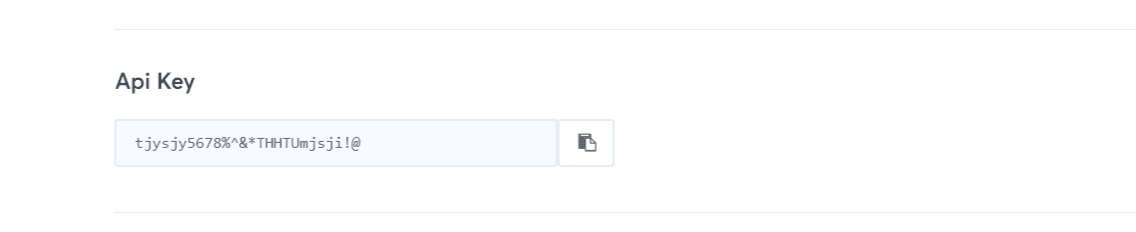 copy the API Key from your TrustPulse Account