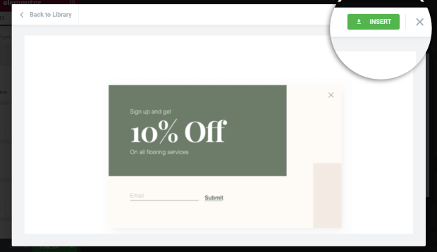 insert-your-elementor-popup-template