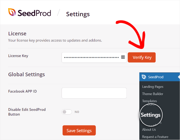 seedprod settings