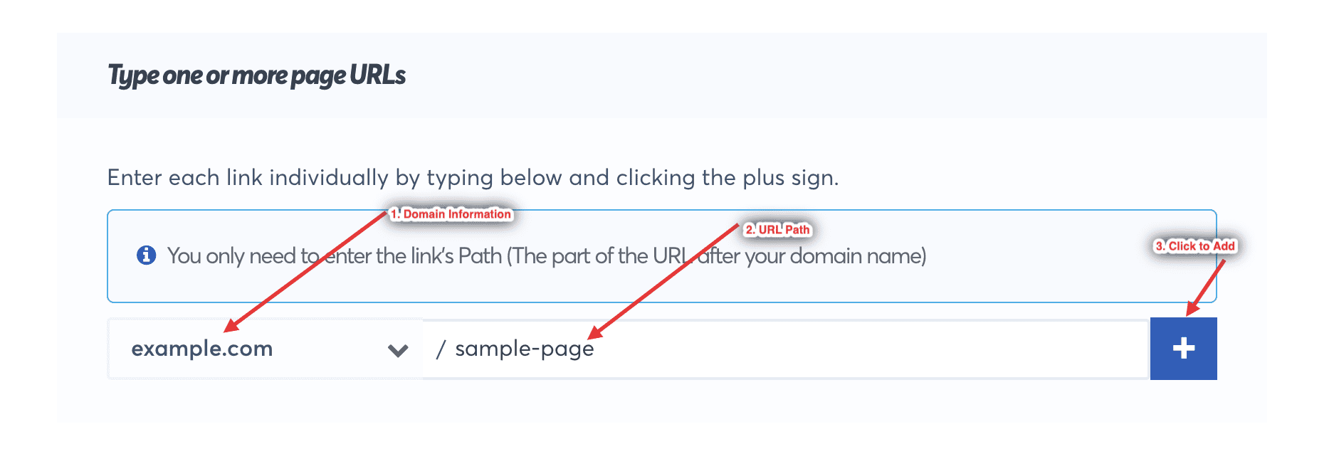 Add custom URL info