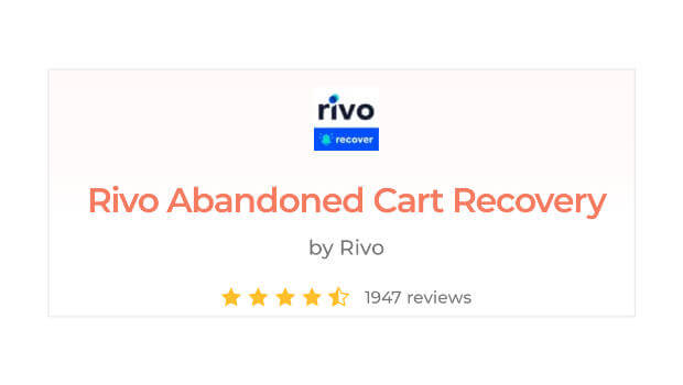 Rivo Abandoned Cart Recovery Review
