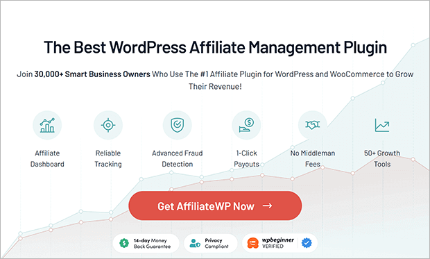 affiliatewp homepage