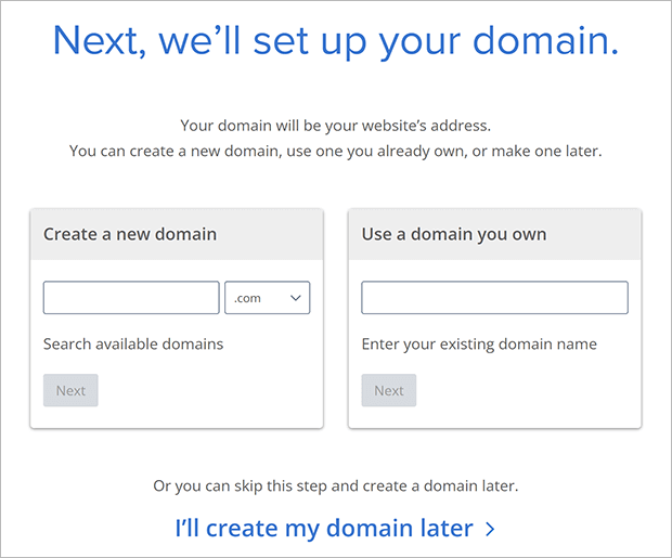 bluehost domain registration