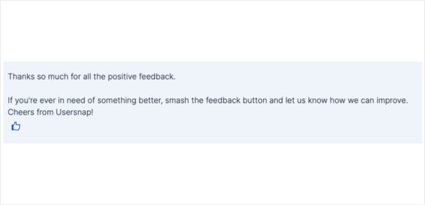 feedback review response example