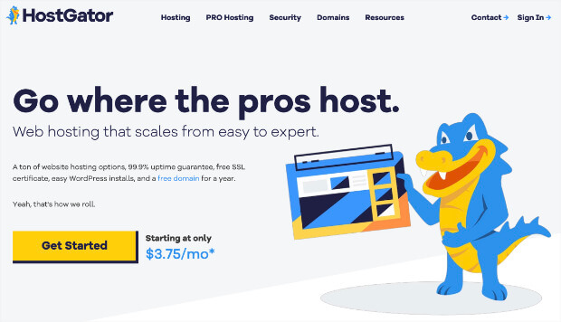 hostgator homepage